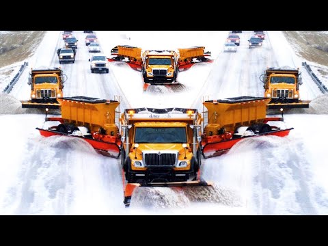EPIC Snow Blower Removal Machines & Powerful Snow Blower ! Extreme Fast Snow Plowing