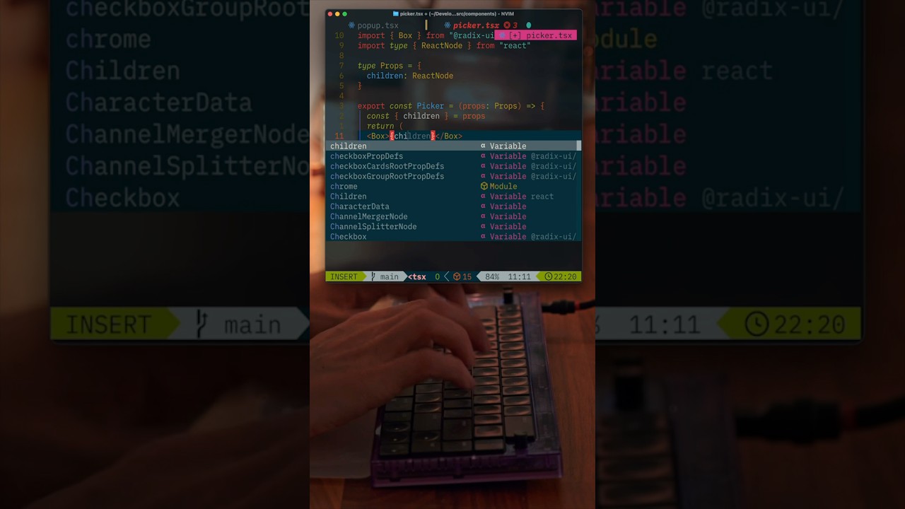Nomad [E] from Work Louder #coding #asmr #keyboard
