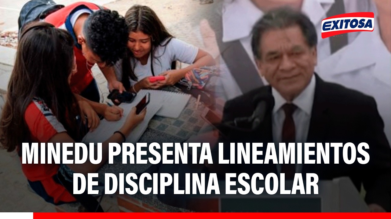 🔴🔵 Minedu presenta alineamientos de disciplina escolar: Uso indebido del celular