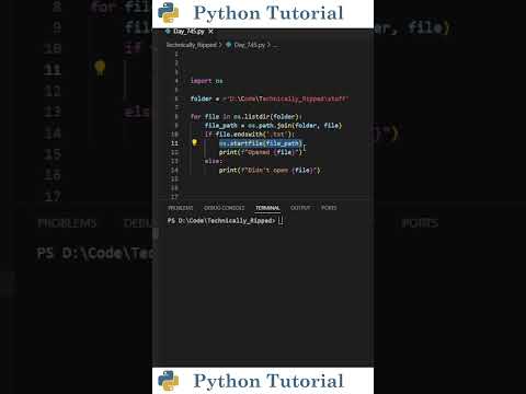 Batch Open Files With One Python Command Python Tutorial