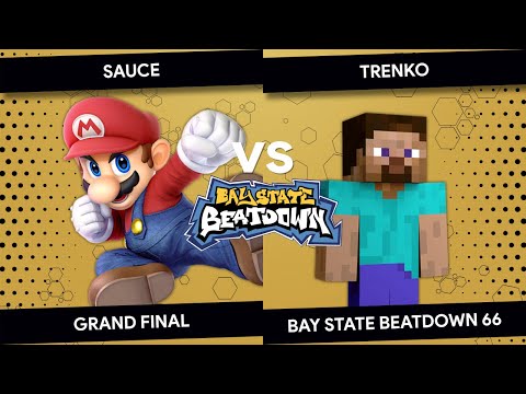 Bay State Beatdown 66 - FC | SAUCE (Mario, Pokemon Trainer) vs. Trenko (Steve, Pikachu) - Grand Fina