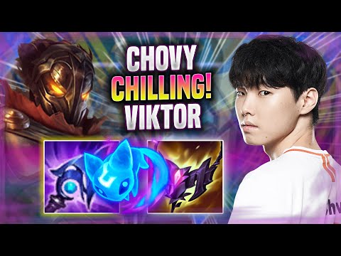CHOVY CHILLING WITH VIKTOR! - GEN Chovy Plays Viktor MID vs Sylas! | Preseason 2022