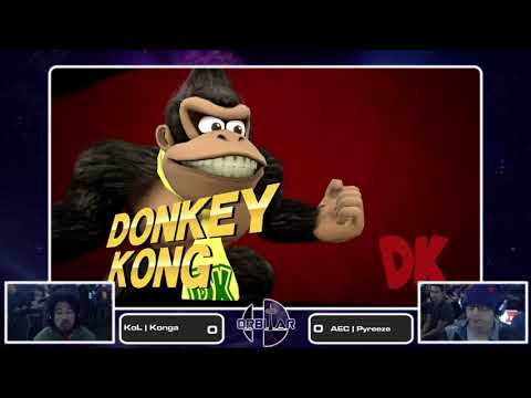 KoL | Konga (Donkey Kong) vs AEC | Pyreeze (Samus) - Orbitar Stars Invitational - Pools
