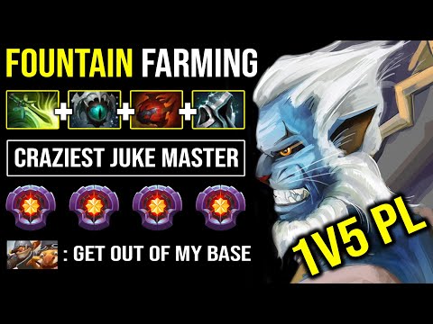 WTF Farming Enemy in Their Own Fountain | Crazy Juke PL Spammer 2x Everyone Networth DotA 2