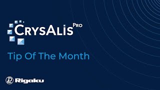 CrysAlisᴾʳᵒ Tip of the Month: Customizing data statistics output