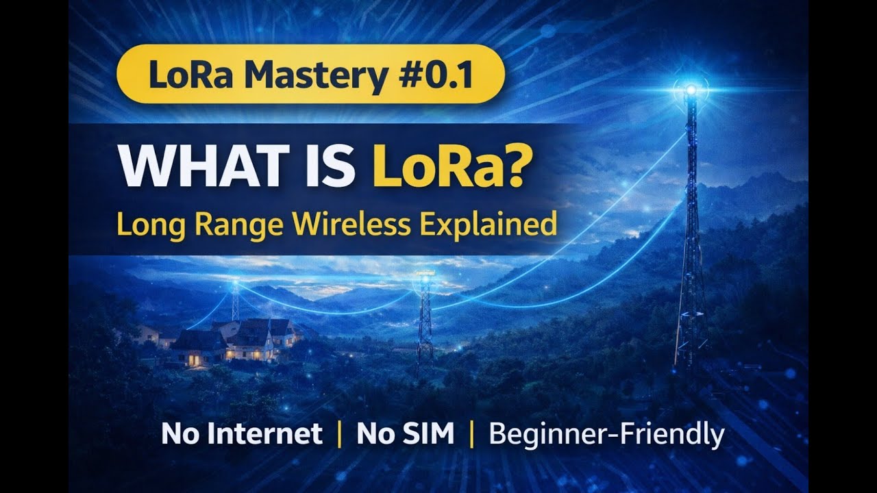 LoRa Mastery 0.1 – What Is LoRa? Long-Range Wireless Explained