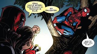 Deadpool só confia no Homem-Aranha para cuidar de sua filha.