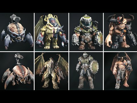 DOOM: The Dark Ages - All Enemy Types & Toys Showcase (100%)
