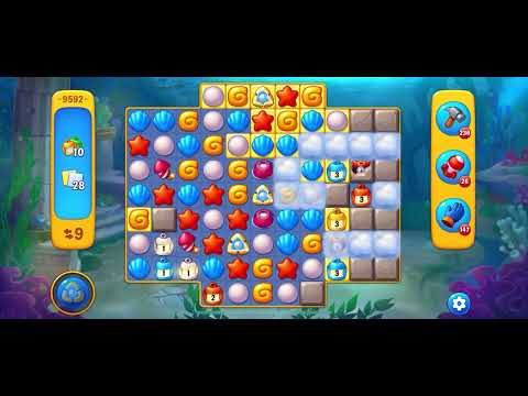 Fishdom level 9592 no boosters フィッシュダム ノーマル