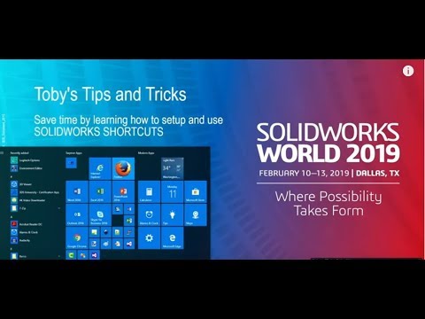 Toby's Tips & Tricks - SOLIDWORKS