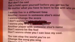 I wanna change the score - Tony Banks