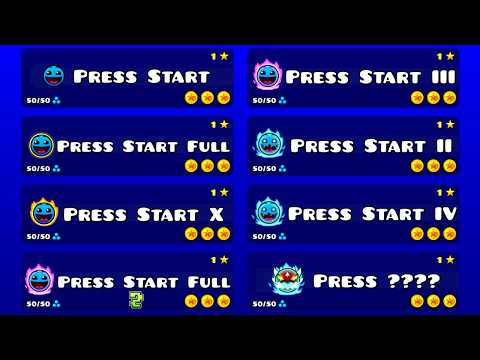 All PRESS START Versions in 1 Video! | Geometry Dash