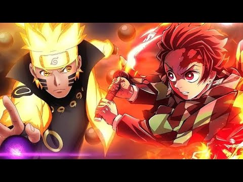 ⚡🗡️ NINJA VS DEMONS 🗡️⚡Two worlds.One unstoppable will. 🔥Naruto × Demon Slayer