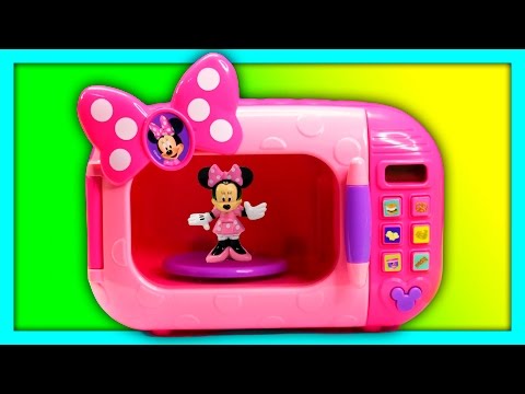 Opening the Mickey And Minnie Magical Microwave for Surprise Toys
