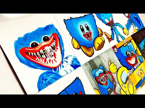 Drawing HUGGY WUGGY In Different Style | Poppy Play Time