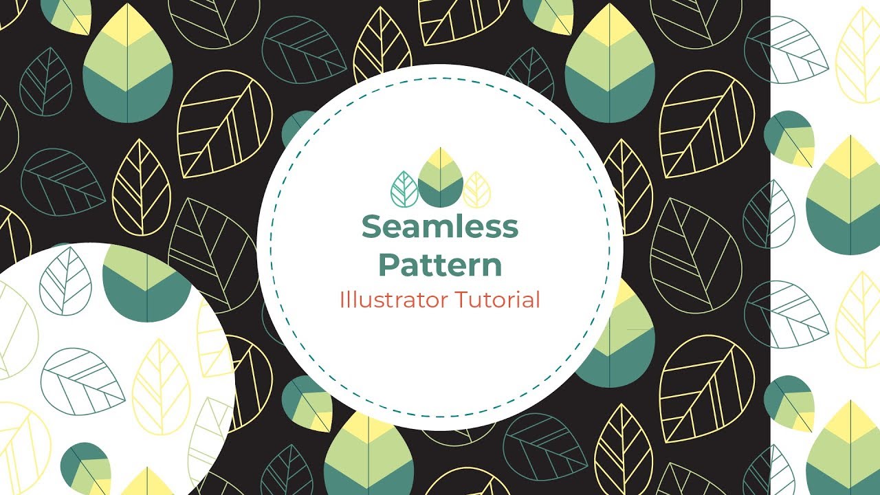 Seamless leaves pattern - Illustrator Tutorial