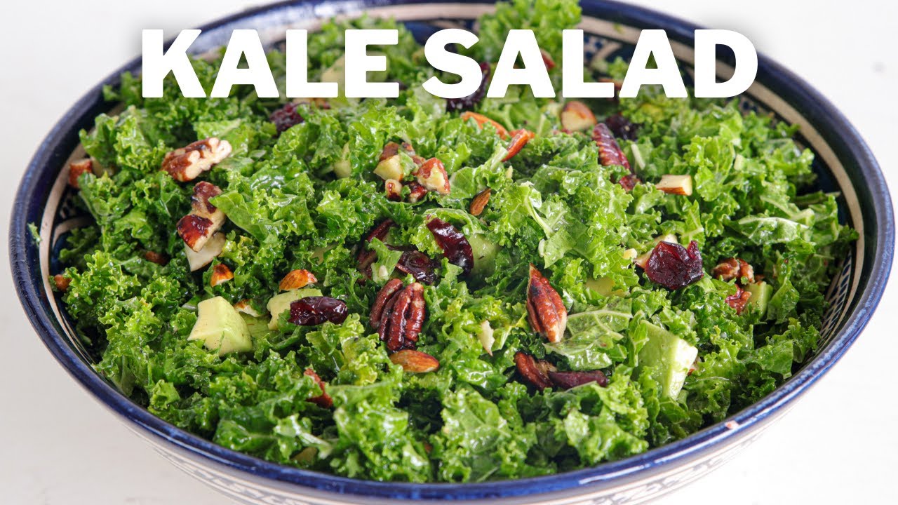 Healthy Kale Salad Recipe The Cooking Foodie