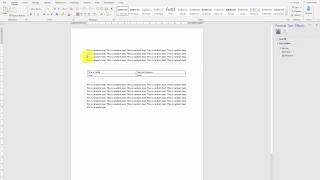 How to keep table to remain stable on the page without moving? | Word 365