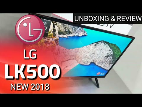 UNBOXING DAN REVIEW LG LED TV 32LK500BPTA NEW 2018 indonesia HD