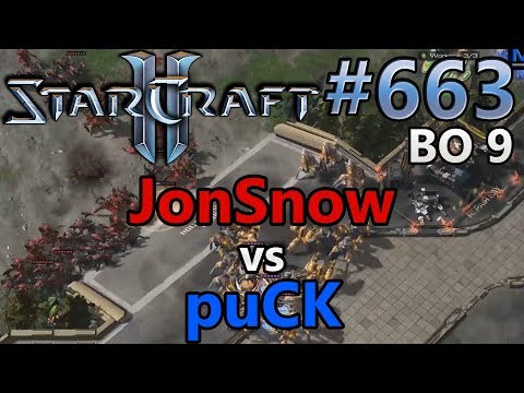 JonSnow (Z) vs puCK (P) | BO9 Game 1 | Starcraft 2: Replay-Cast #663 [German]