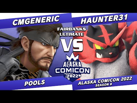 Alaska Comicon 2022: CMGeneric (Snake) vs Haunter31 (Incineroar) - SSBU Pools
