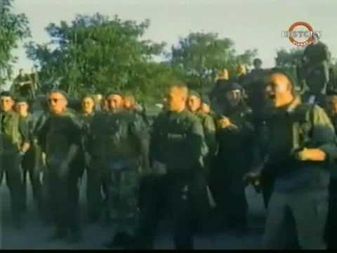 russian spetsnaz soldiers singing and dancing