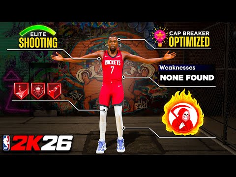 NEW *FULLY OPTIMIZED* KEVIN DURANT BUILD w/ NO WEAKNESSES on NBA 2K26