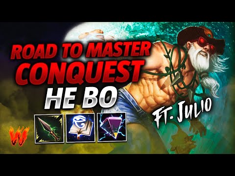 HE BO, LOS COUNTERS NUNCA FUERON PROBLEMA :D ft. Julio - Warchi - Smite Road to Master Conquest