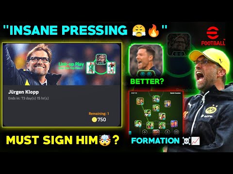 “This Klopp Is BROKEN… 😳🔥 | Klopp manager review ✅ | Best formation | Xabi vs klopp | Efootball