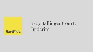 SOLD by Ellen Lorenz | 2/23 Ballinger Court, Buderim