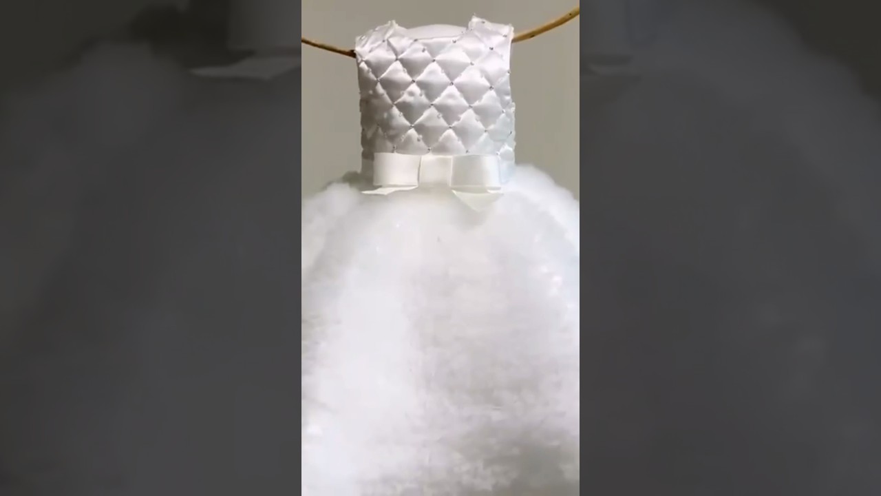 Making a baby tulle dress #shorts #sewing #dress