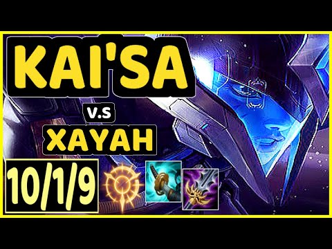 CHRISBERG (KAI'SA) vs XAYAH - 10/1/9 KDA BOTTOM ADC CHALLENGER GAMEPLAY - EUW
