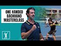 One Handed Backhand Masterclass With Patrick Mouratoglou