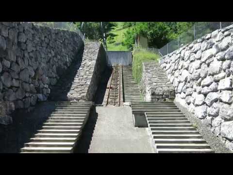 Ehemalige Standseilbahn 3822.01 Lauterbrunnen - Grütschalp Bergfahrt Luftseilbahn 2015