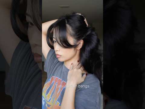 Cut curtain bangs with me