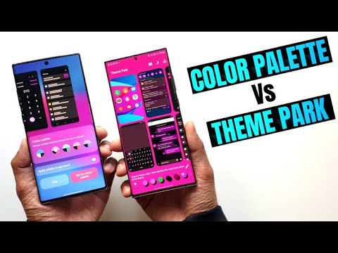 Samsung's Theme Park Vs Color palette feature - which one is better?
