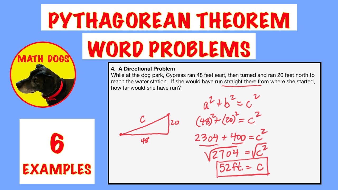 Pythagorean Theorem Word Problems (6 EXAMPLES!)