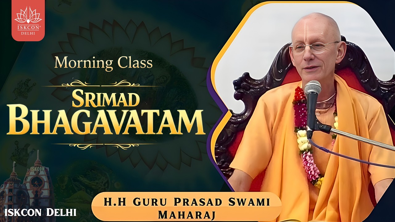 Morning Srimad Bhagavatam Class by HH Guru Prasad Swami Maharaj || Sri Krishna Janmasthami Special