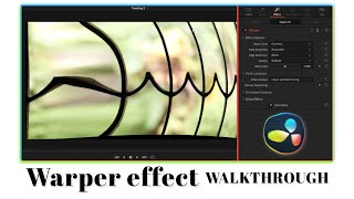 WARPER effect in DaVinci Resolve. Complete Walkthrough.