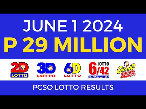 Lotto Result Today 9pm June 1 2024 PCSO Complete