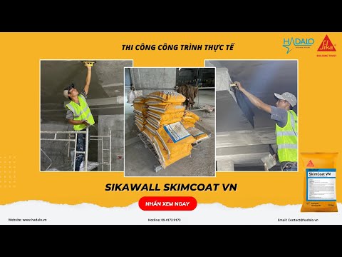 Gò Vấp | Thi công SikaWall SkimCoat VN cho tường và trần