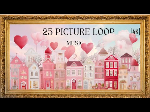 25 valentines day screensaver pictures | Romantic loop video | 2 hours romantic music
