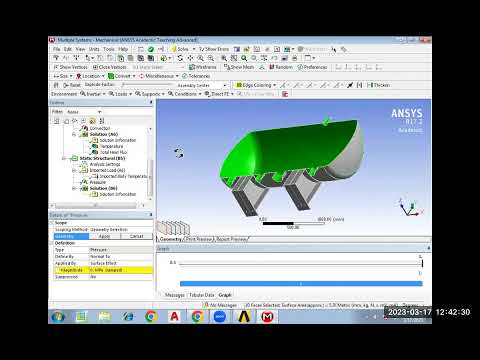 Session-14: Structural, Thermal and Modal Analysis of Pressure Vessel using ANSYS Workbench