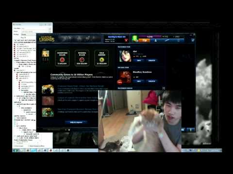 CLG bigfatlp  playing with his cats