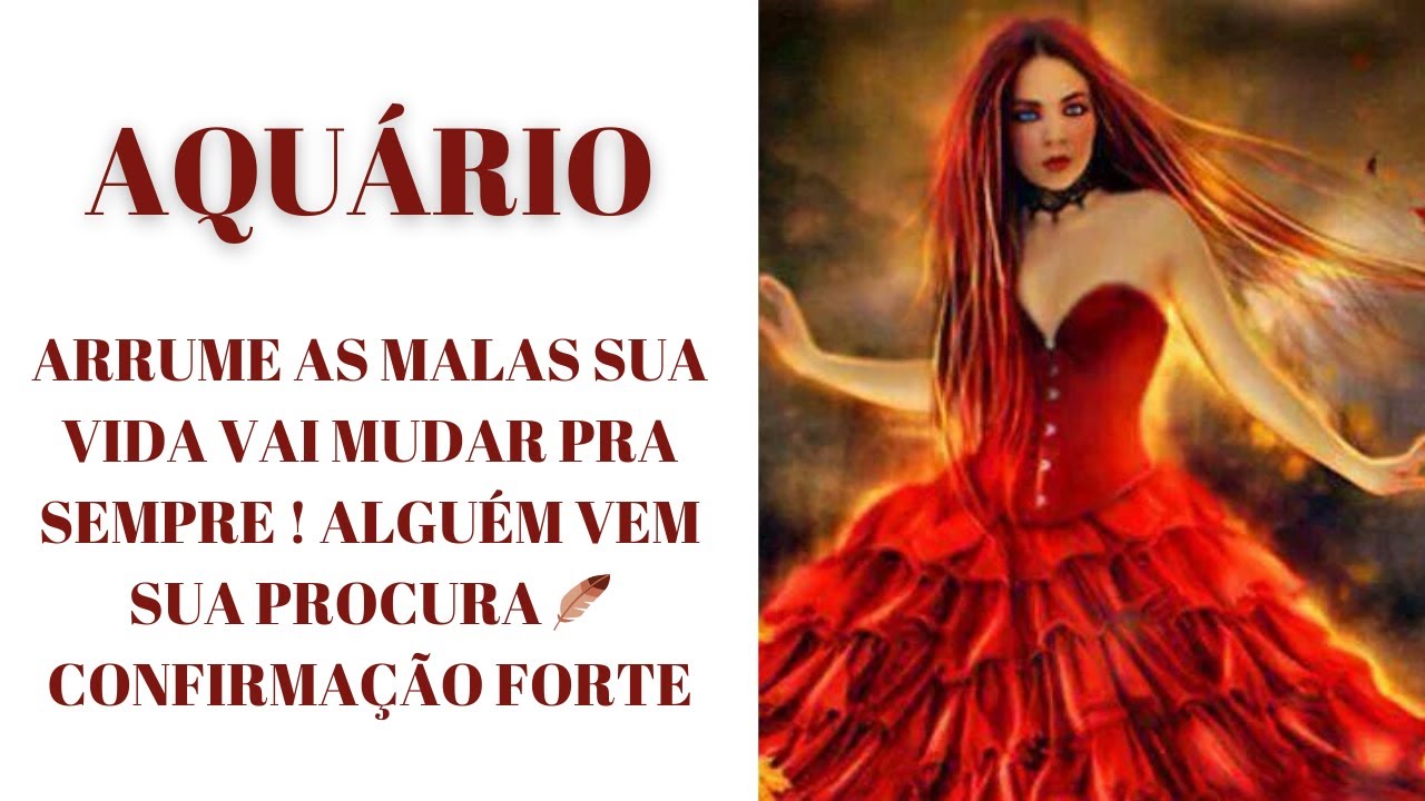 AQUÁRIO 🫵ARRUME AS MALAS SUA VIDA VAI MUDAR PRA SEMPRE ! ALGUÉM VEM  SUA PROCURA 🪶 CONFIRMAÇÃO FORTE