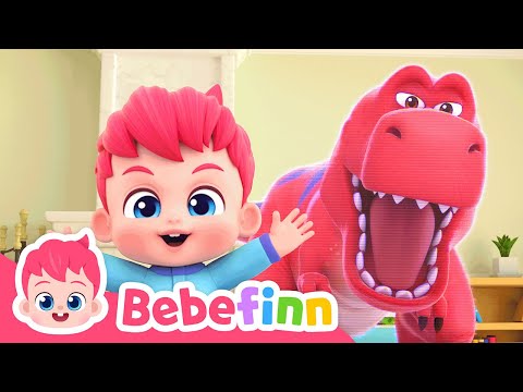 EP46 | T-rex 🦖 Roar! | Bebefinn Dinosaur Songs for Kids | Nursery Rhymes & Kids Songs