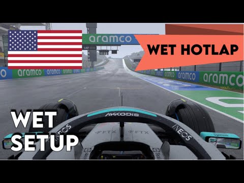 F1 22 USA WET HOTLAP + SETUP - [1:49.848] - NO ASSISTS