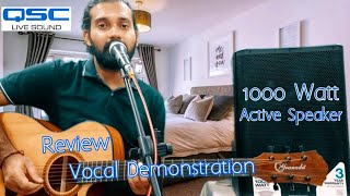 Video thumbnail for 1000 WATT ACTIVE SPEAKER, VOCAL DEMONSTRATION. QSC CP12. ENGLISH SUBTITLE. by S.K.Electronics Prasenjit Mitra