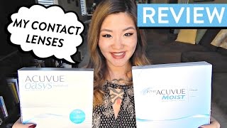 REVIEW: Acuvue Oasys 1-Day Hydraluxe vs. Acuvue 1-Day Moist Contact Lenses | HelloHannahCho