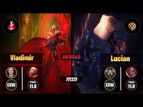 MagiFelix VLADIMIR (Mid) [Electrocute] VS LUCIAN - Challenger EUW Patch 11.8